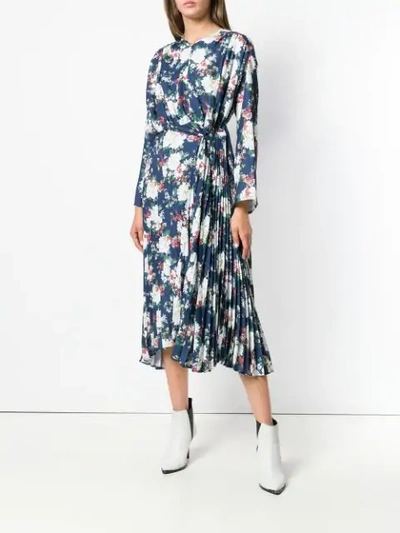 Shop Act N°1 Floral-print Dress - Blue