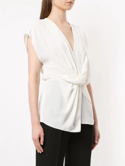 Shop Acler Collins Twist Top In White
