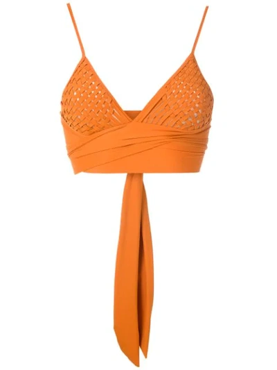 Shop Clube Bossa Havel Bikini Top In Orange