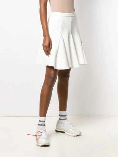 Shop Off-white Pleated Mini Skirt In 0100 White No Color