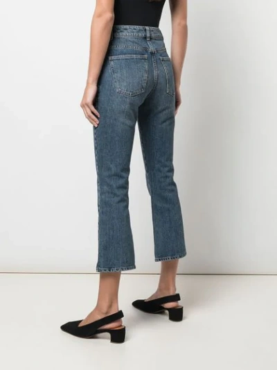 Shop Co High Waisted Jeans In Blue