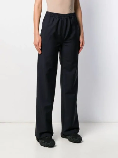 Shop Acne Studios Easy-fit Straight Trousers In Blue