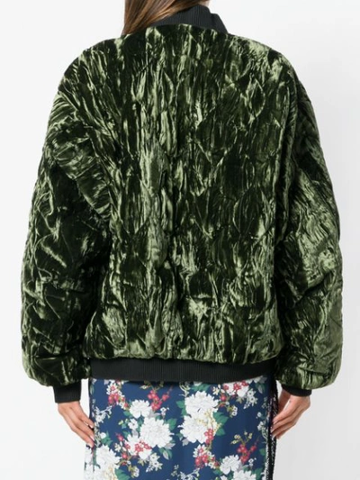 Shop Act N°1 Quilted Bomber Jacket - Green