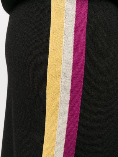 Isabel Marant Étoile Stripe Panel Pencil Skirt In Black