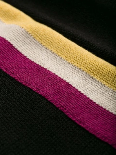 Isabel Marant Étoile Stripe Panel Pencil Skirt In Black