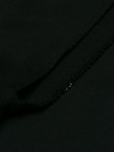 Shop Mm6 Maison Margiela Oversized Sweatshirt Dress - Black