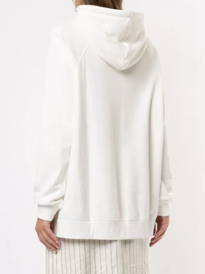Shop Lee Mathews Relaxed-fit Barclay Hoodie In White