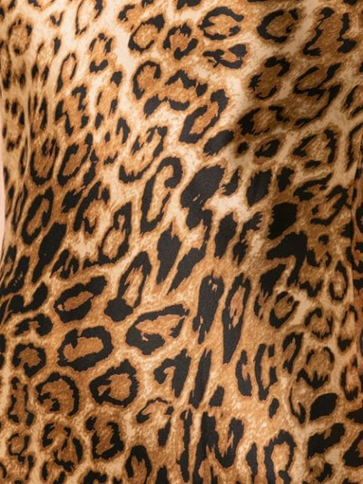 Shop Nili Lotan Leopard Print Slip Dress In Brown
