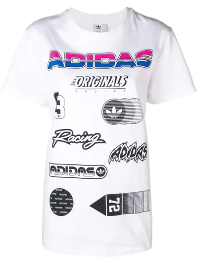 Shop Adidas Originals Adidas Graphic Tee - White