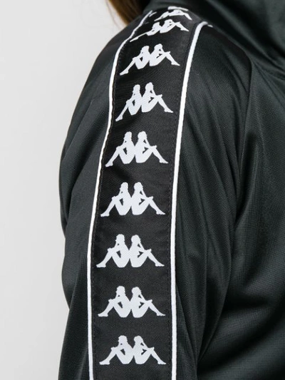 Shop Kappa Logo Side Panel Jacket In Black