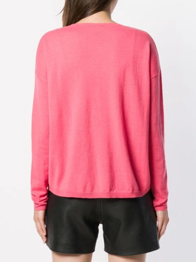 Shop Aspesi V-neck Pullover - Pink