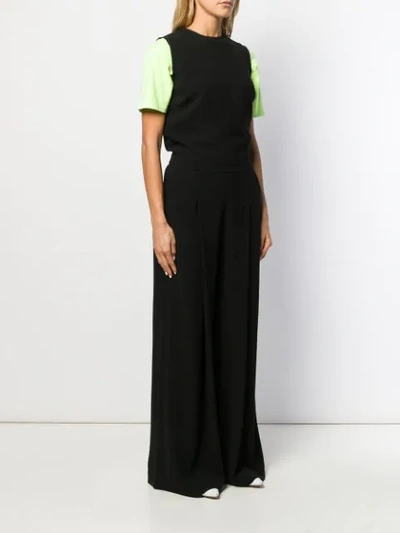 Shop Mcq By Alexander Mcqueen Pleated Jumpsuit In Black