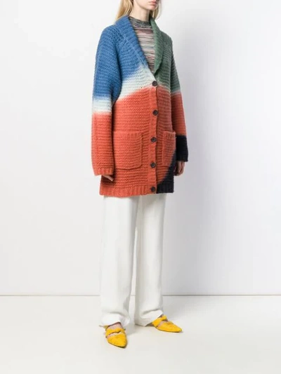 Shop Missoni Oversized Patterned Cardigan In Sm0lw Multicolor
