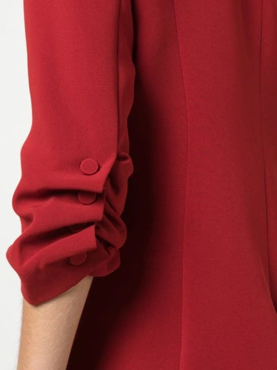 Shop Cinq À Sept 3/4 Sleeves Khloe Blazer In Red