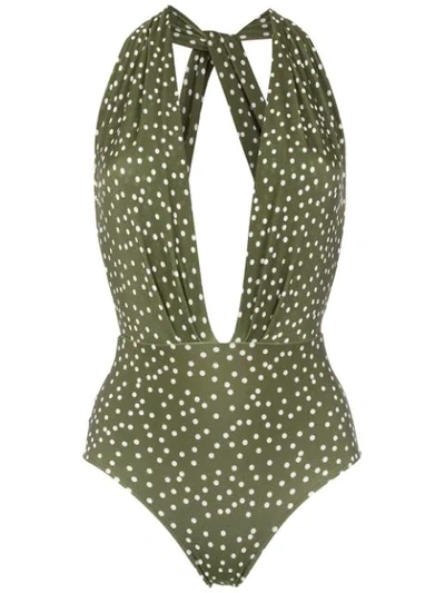 Shop Adriana Degreas Mille Punti Swimsuit - Green