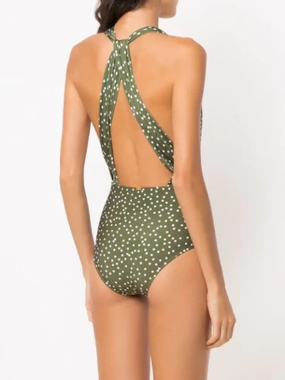 Shop Adriana Degreas Mille Punti Swimsuit - Green
