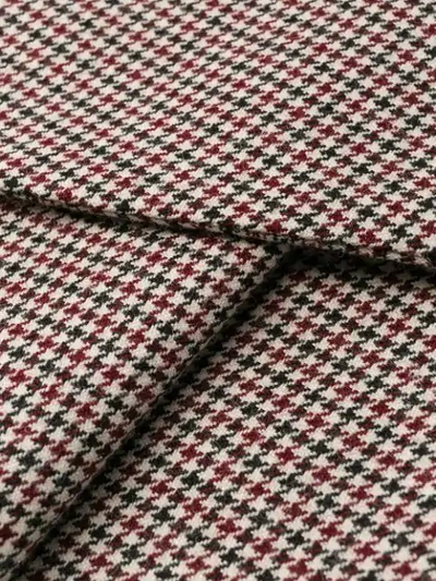 Shop Alexandre Vauthier Check Pattern Draped Skirt In Neutrals