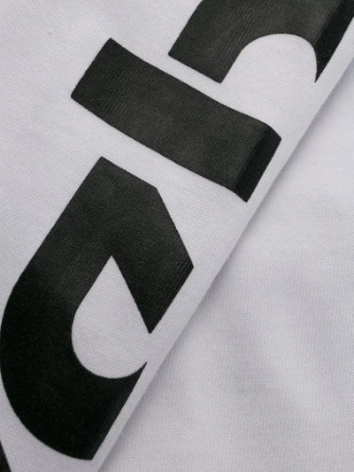 Shop Victoria Beckham Printed Jersey T-shirt In White