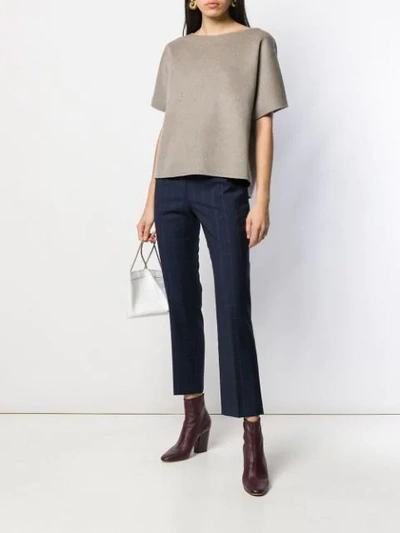 Shop Theory Round Neck Top In Grey