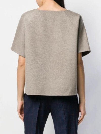 Shop Theory Round Neck Top In Grey