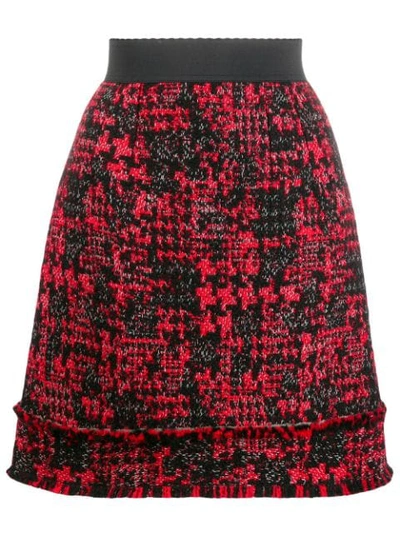 Shop Dolce & Gabbana Short Tweed Skirt In S8032