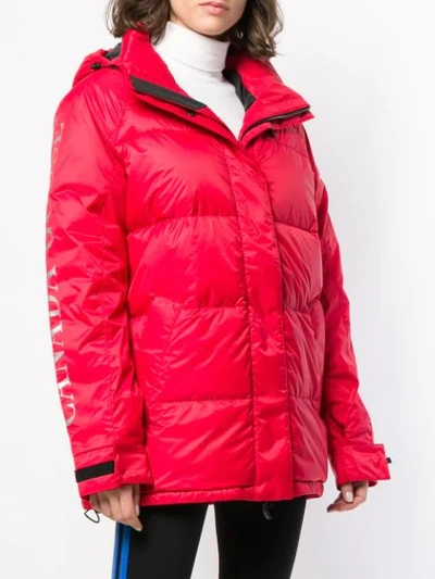 Shop Canada Goose Oversized Padded Coat In Red