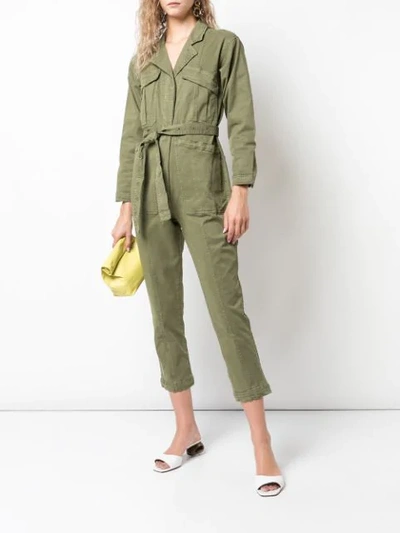 Shop Alex Mill Expedition Jumpsuit In Green