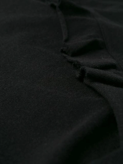Shop Palm Angels Ruffled Sweatshirt In Black