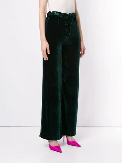 Shop 16arlington Cher Wide-leg Trousers In Green