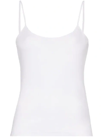 Shop Ninety Percent Ribbed Cami Tank Top In White
