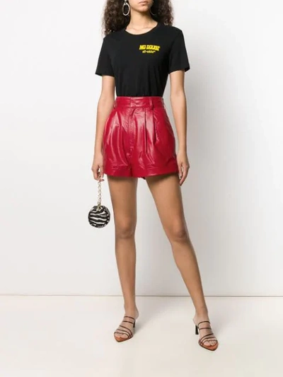 Shop Manokhi Flared Shorts In Red
