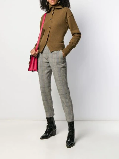 CHECKED CROPPED TROUSERS