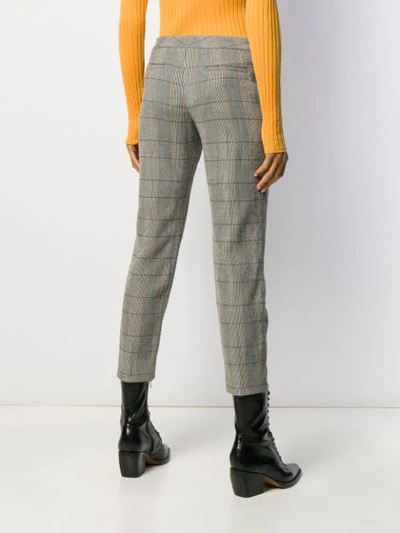 CHECKED CROPPED TROUSERS