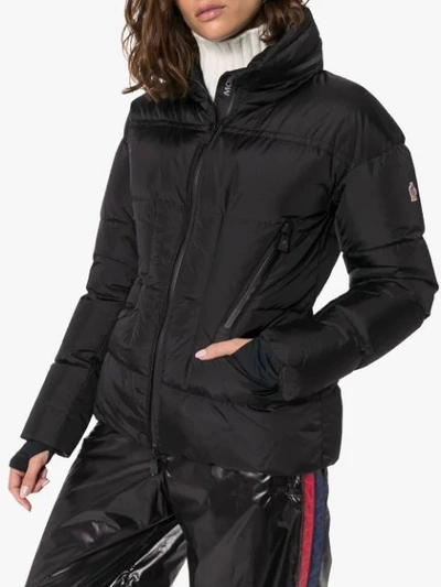 Shop Moncler Zip-front Padded Jacket In Black