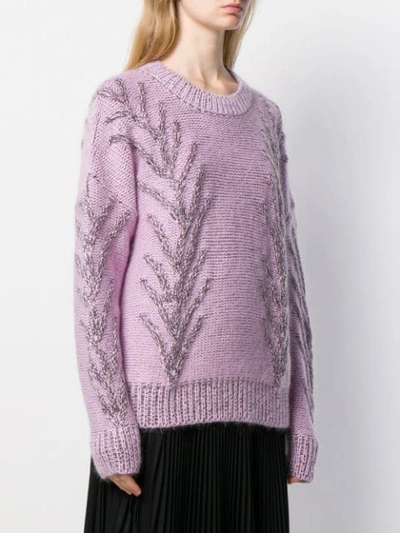 Shop Marco De Vincenzo Knitted Jumper In Pink