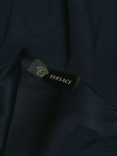 Shop Versace Button In Blue
