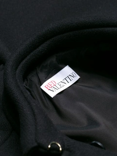 Shop Red Valentino Belted Coat - Black