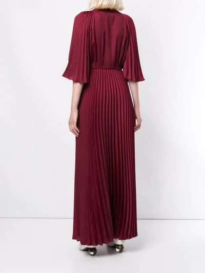 Shop Ginger & Smart Tempera Wrap Gown In Red