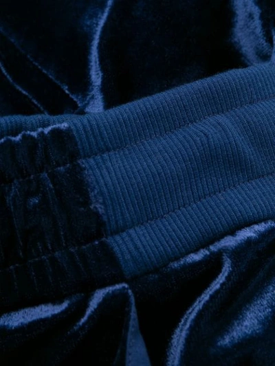 Shop Balmain Straight-leg Track Pants In Blue