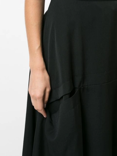 Shop Y's Asymmetric Midi Skirt - Black