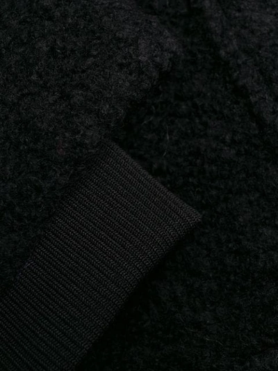 Shop Ganni Double-layer Utility Pocket Coat In Black