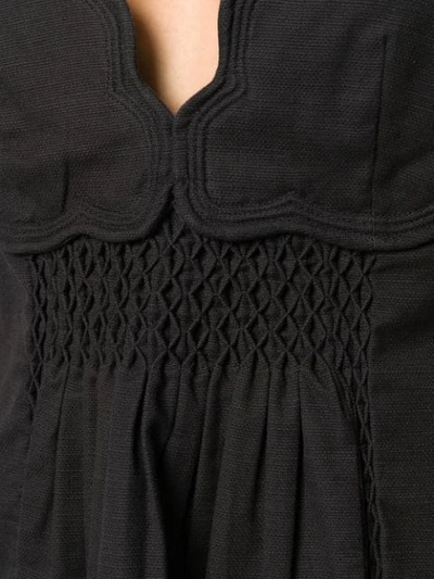 Shop Isabel Marant Bluse Mit V-ausschnitt - Schwarz In Black