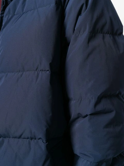 Shop Aspesi Oversized Puffer Coat In Blue
