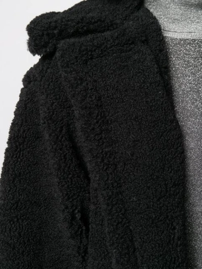 Shop Apparis Daryna Faux-shearling Coat In Black