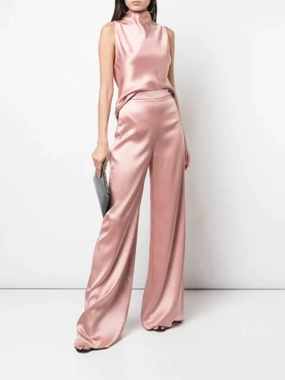 Shop Cushnie Cowl Back Blouse In Pink