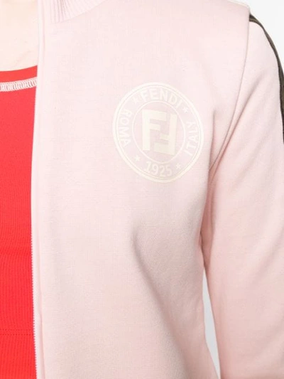 Shop Fendi Cotton Jersey Sweatshirt In Pink