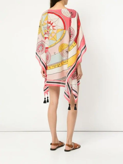 Shop Tory Burch Constellation Beach Caftan In Multicolour