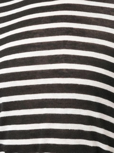 Shop Alexander Wang Horizontal Striped T-shirt In Black