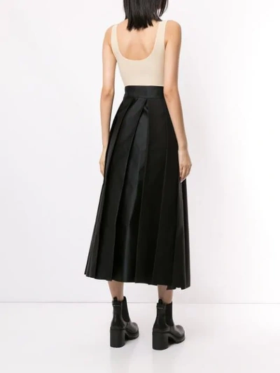 Shop Dice Kayek Buckled Midi Skirt In Blackmrg