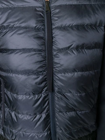 Shop Moncler Zipped Padded Jacket In Blue